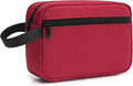 XIRYOHEAUR Travel Hanging Toiletry Bag with Carry Handle - Water-Resistant Small Cosmetic Organizer for Men & Women, Makeup, Shaving Kit, Gym & Travel Essentials (Burgundy)