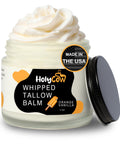 HolyCow Grass Fed Beef Tallow For Skin, Jojoba Oil, 2 Oz - Orange Vanilla