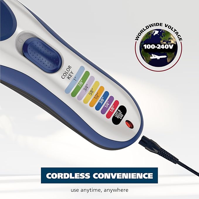 Wahl Color Pro Cordless Rechargeable Hair Clipper & Trimmer, Color Guards