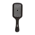 Planet Goody Ocean Rescue Vented Paddle Brush – Black Detangling Brush for All Hair Types, Flexible Bristles, Ouchless Design, Speeds Up Drying, Ideal for Wet or Dry Hair & Styling