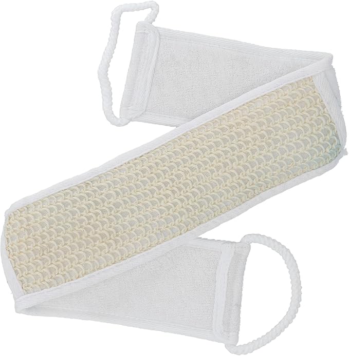 SAFIGLE 2pcs Back Scrubber Bath Accessory Exfoliating Body Scrubber for Deep Cleansing and Skin Care Strap Design Suitable for Men and Women
