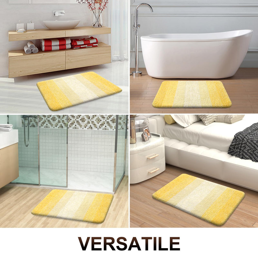 OLANLY Microfiber Bathroom Rugs Sets 3 Piece, 47"x20"+24"x16"+24"x20"