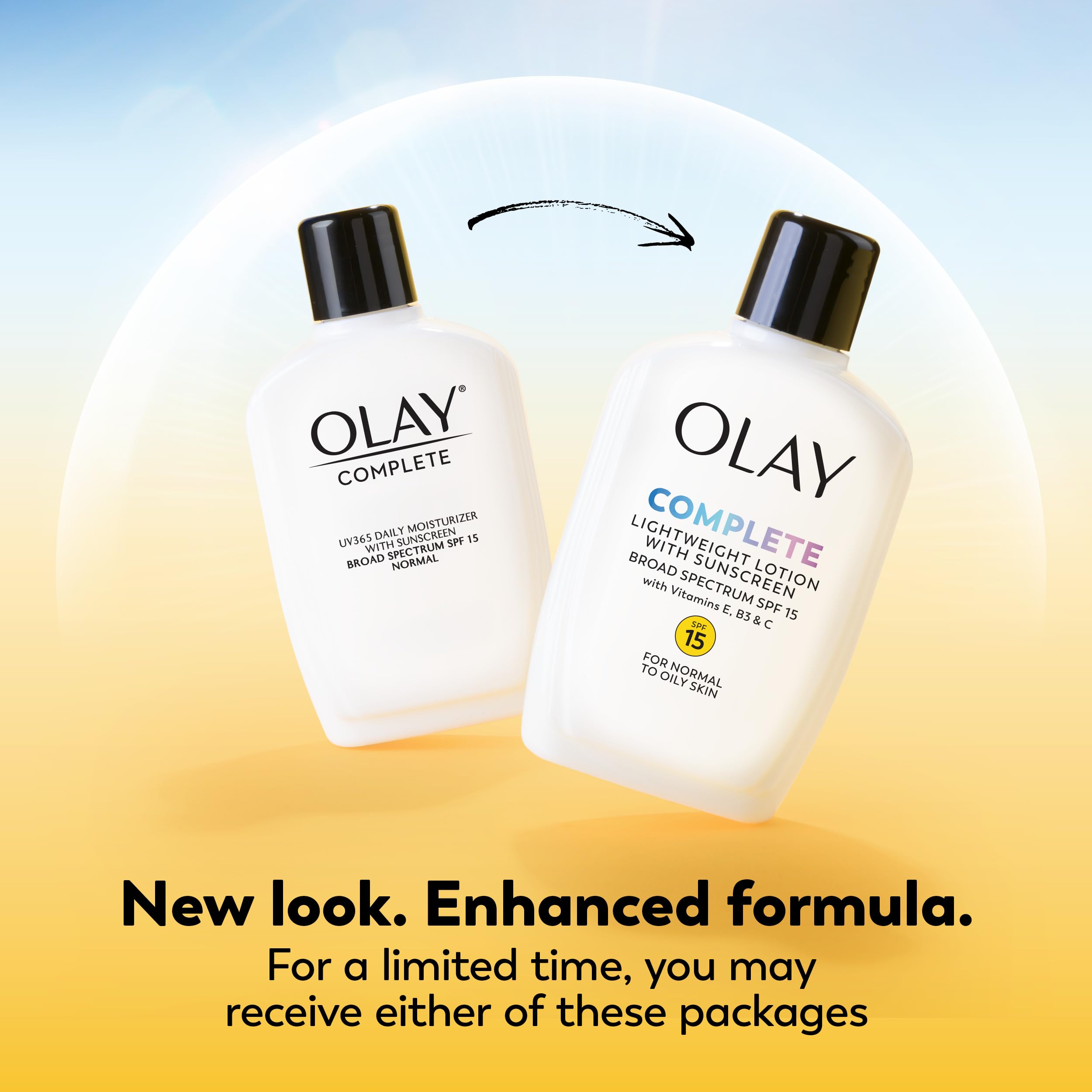 Olay Complete All Day Moisturizer with Broad Spectrum SPF 15 Normal, 4 Fl Oz (Pack of 1)