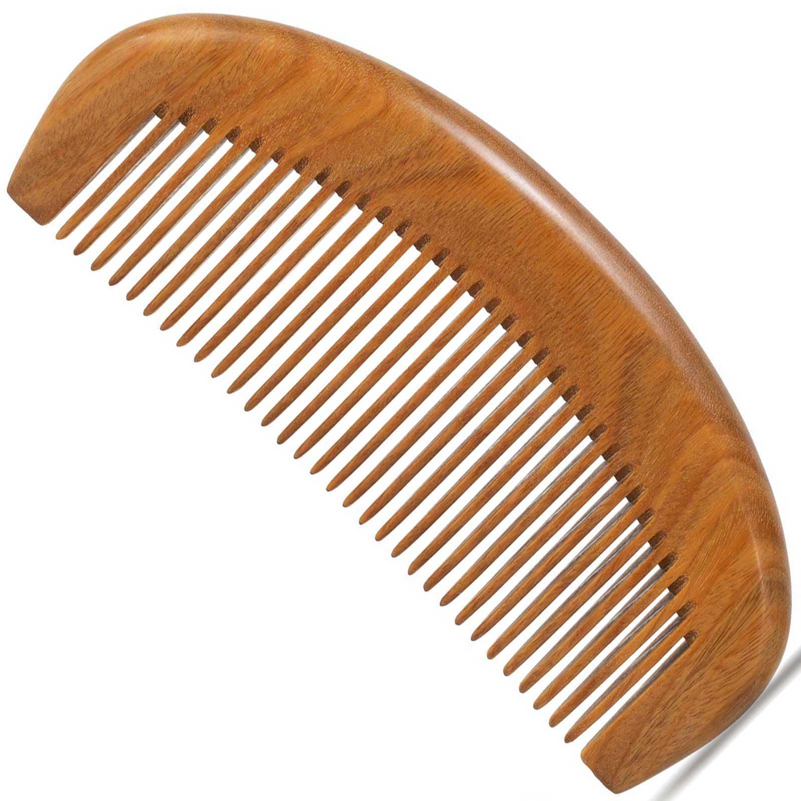 Moreinday Wooden Comb for Hair & Beard, for Scalp Massage & Distribute Oils