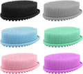 6 Pack Silicone Body Scrubber, Soft Silicone Loofah Exfoliating Body Scrubber Fit for All Kinds of Skin, Clean and Sanitary