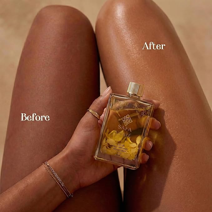 SAFA Vanillé Oil - Organic Vanilla Oil for Face, Body, Hair, Nails & Aromatherapy | Essential Oil for All Skin Types | After Shower Body Oil | Natural Moisturizer & Nourishing Perfume Oil - 118 ml