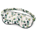 OLESILK 100% Natural Mulberry Silk Sleep Eye Mask Block Out Light, Fashion Printed Eye Mask Blindfold for Women Men Full Night Sleeping, Chic Eye Cover Eyeshade, Pattern 2