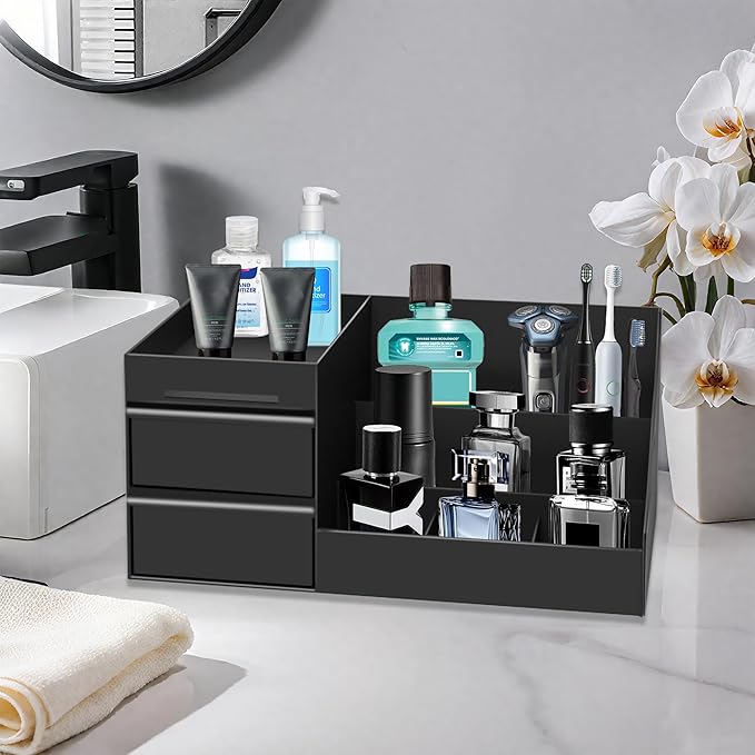 Novalunae Mens Cologne Organizer,Mens Bathroom Organizer,Cologne Organizer for Men,Perfume Organizer,Cologne Stand,Cologne Shelf,Perfume Stand,Bathroom Countertop Storage,Easter Gifts for Men