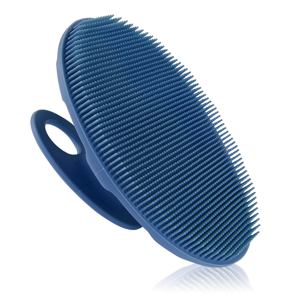 INNERNEED Silicone Body Cleansing Brush Exfoliating Scrubber, Dark Green