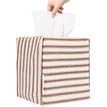 LeCorner Tissue Box Cover, Fabric Tissue Box Holder Square, Bathroom Decor