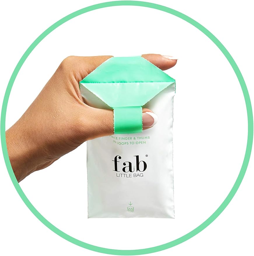 Fab Little Bag Sanitary Waste Bags - Pack of 200 Dispenser Bags (Dispenser Sold Separately) - Prevents Odours, No Mess, Eco Friendly