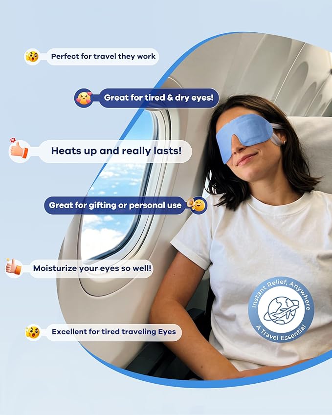 FACEMOON 10 Packs Steam Eye Mask