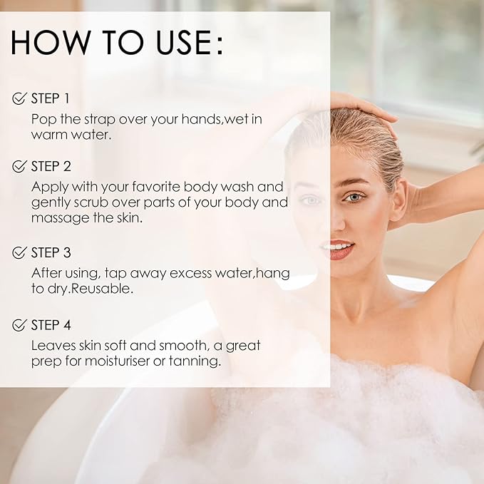 Evridwear 3 Pack Exfoliating Bath Sponges, Body Scrubber for Shower, Textured Loofah Pads for Dead Skin Removal, Body Exfoliator for Smoother Skin, Spa Body Polishing for Men & Women(Classical)