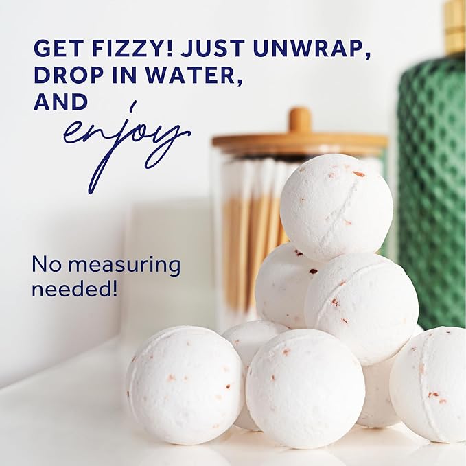 Amopé Pedi Perfect Rejuvenating Foot Soak & Bath Bombs,Relaxing Foot Spa Fizzies &Epsom Salt,Dead Sea & Himalayan Salt,Tea Tree Oil,Shea Butter to Soothe, Hydrate & Soften Tired Feet(Pack of 336)