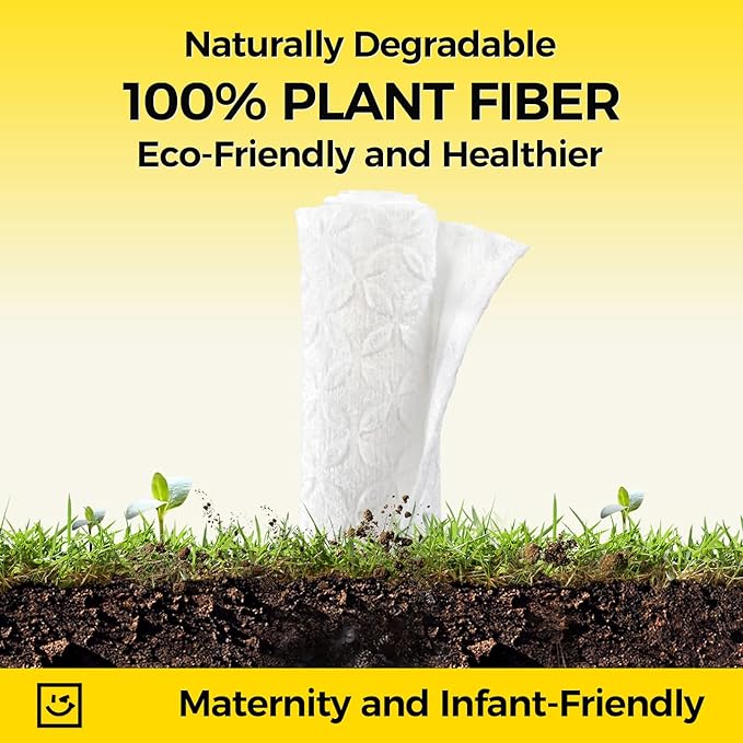Face Towels, Disposable Clean Towels, Extra Thick, Hypoallergenic for Sensitive Skin, Unscented Lint-Free, Dry Wipes for Cleansing & Makeup, Dual-Textured AB Sides, Travel, 50 Counts (1 Pack)