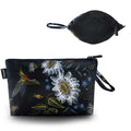 Gloppie Small Makeup Bag for Purse, Make Up Pouch, Zipper Travel Cosmetic Bag, Portable Mini Toiletry Bag, Travel Essentials for Women Hummingbird Daisy