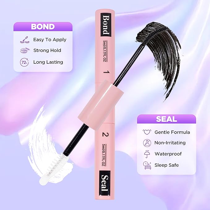 Lash Extension Kit DIY Lash Clusters Kit Eyelash Extensions Individual Lashes Extensions with (Lash Bond,Tweezers,280Pcs,Stunning+Trilogy,10-16)