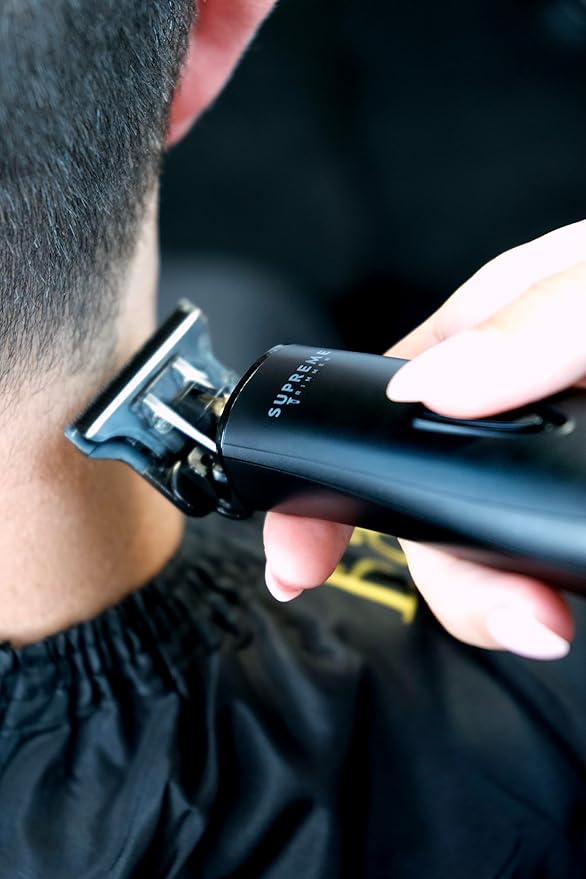 Supreme Trimmer 2-in-1 Pro Clipper Lite & DLC T-Shaper Combo | Professional Beard Trimmer ST5206 & Hair Clipper STC5000 Barber Hair Cutting Starter Kit | Black