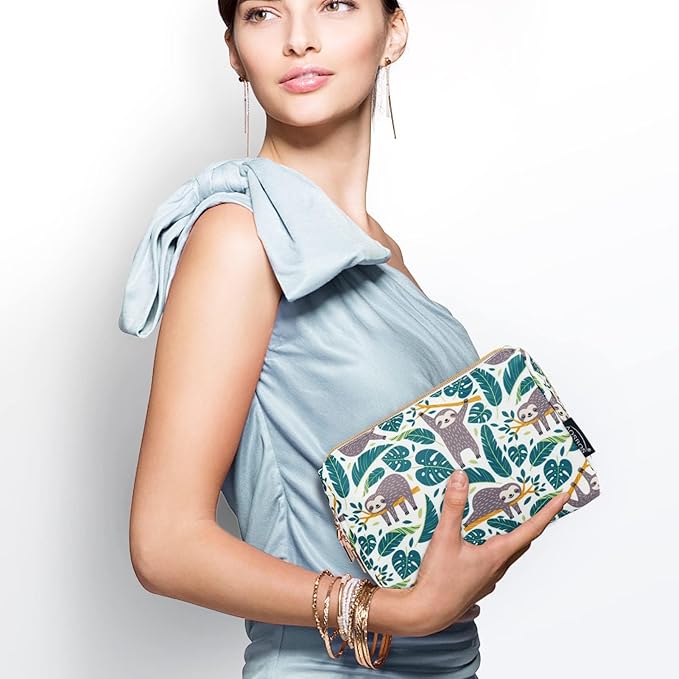 Aosbos Small Makeup Pouch, Travel Cosmetic Bags for Women,Travel Pouch