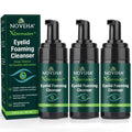 NOVEHA Extra Strength Tea Tree Eyelid & Face Foaming Cleanser – Daily Cleansing Foam with Tea Tree Oil, Coconut Oil, Vitamin E & Pro-Vitamin B5 – For Eyelids, Lashes & Face – 3.38 fl oz (100ml)