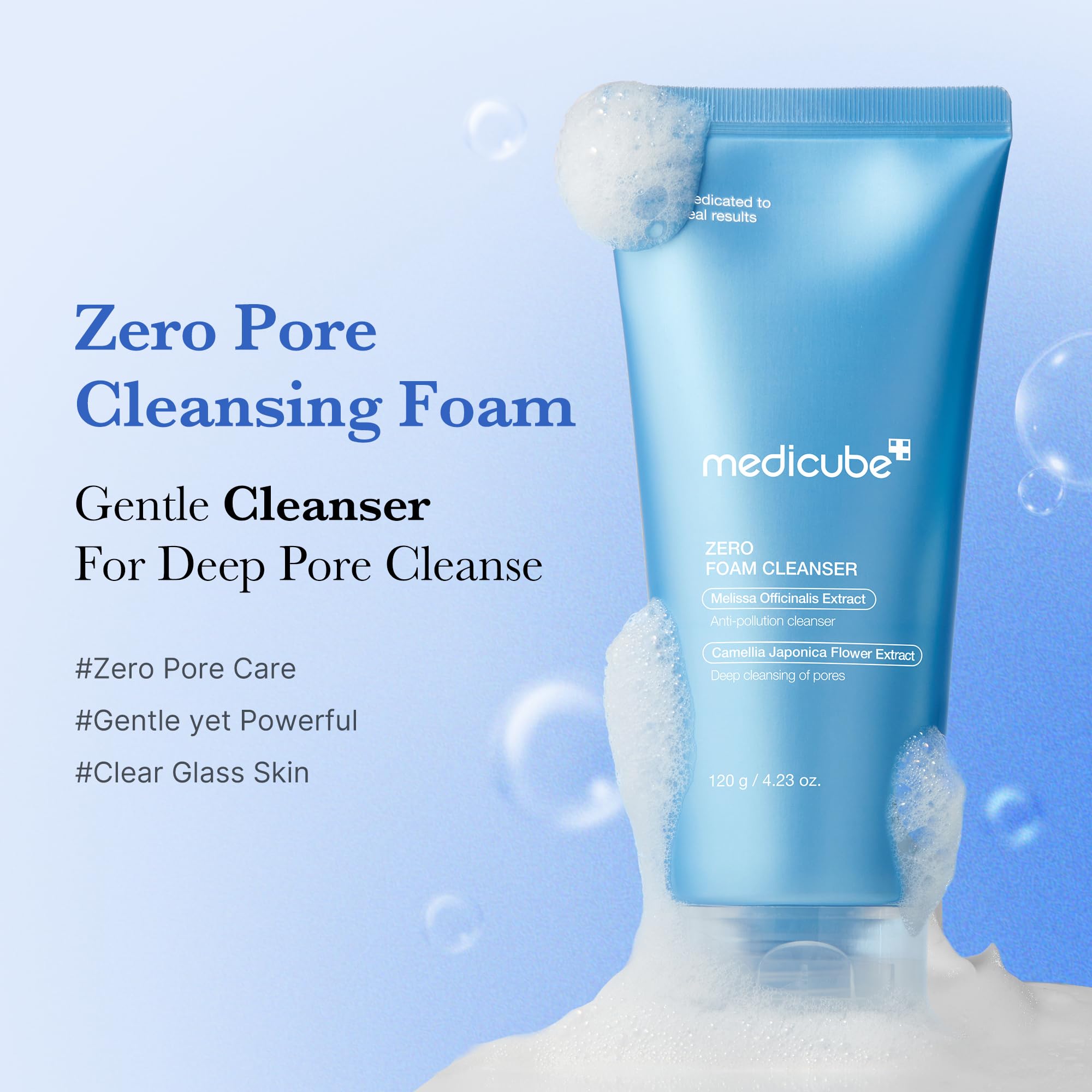 medicube Facial Cleanser Zero Foam Cleanser for Pore & Excess Oil Care