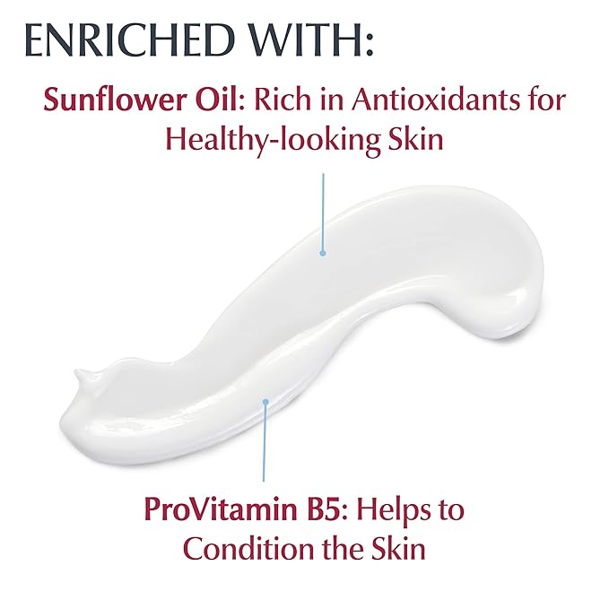 Eucerin Daily Hydration Body Lotion for Dry Skin, Unscented Body Moisturizer with Sunflower Oil and Pro-Vitamin B5, 16.9 Fl Oz Bottle, Pack of 3