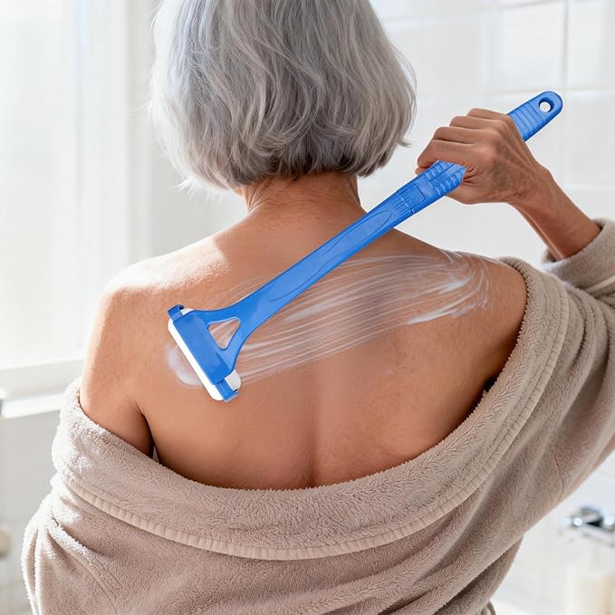Aphohome Back Lotion Applicator, Foldable Handle with 3 Reusable Foam Rollers, Back Tanning Applicator, Evenly Applies Moisturizer Cream Ointment to Hard-to-Reach Areas for Men & Women & Seniors