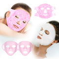 CONBELLA Reusable Ice Face Mask Set - Hot & Cold Therapy for Migraine, Wisdom Tooth Pain, Puffiness Relief with 2 Silicone Covers, Cooling Gel Pad for Swelling