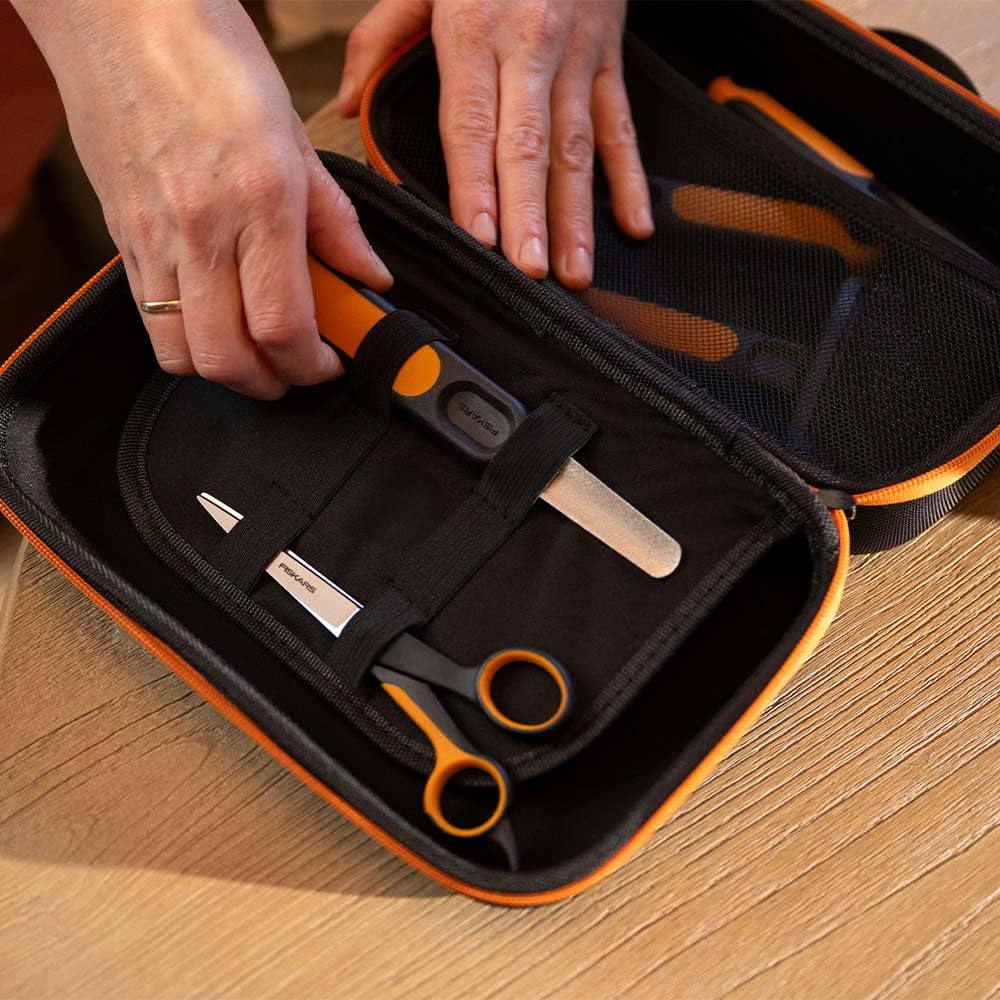 Fiskars Pet Grooming Tool Organizer Case & Storage Bag for Dogs and Cats