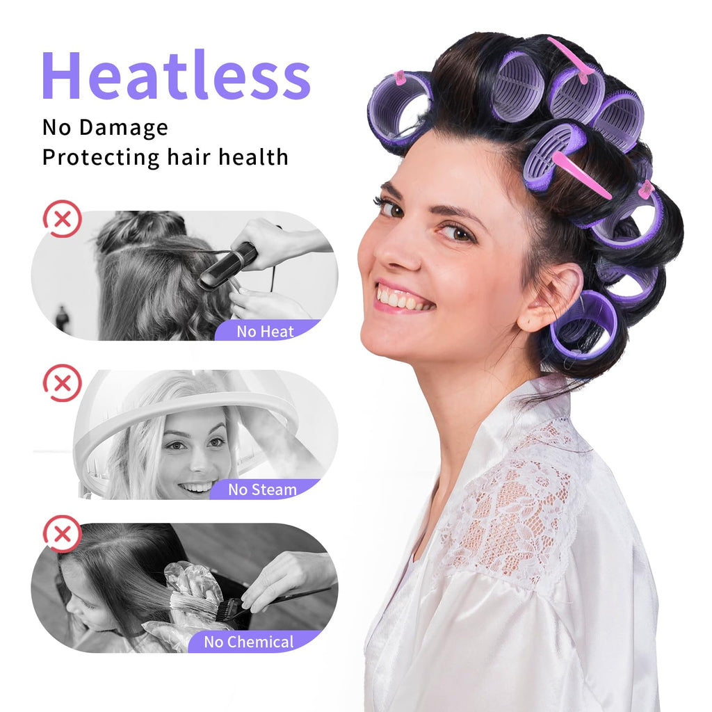 my novel things Hair Curlers Rollers 50Pcs Set With 36PCS Hair Rollers