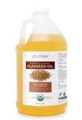 velona USDA Organic Flaxseed Oil - 64 fl oz, Cold Pressed, Unrefined
