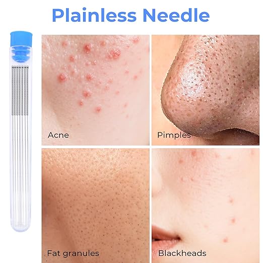 Disposable Pimple Needles, Acne Needle, Effective Blackhead and Blemish Remover Tools, Pimple Popper Tools for Clear Tool (50 PC)