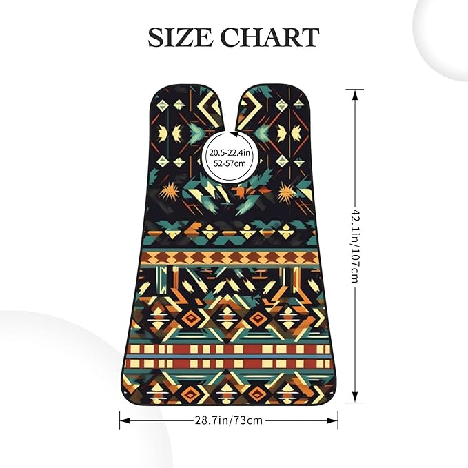 Ocean Fishes Print Beard Bib Shaving Apron, Beard Hair Trimming Cape Gift For Dad