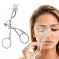Luxurious Eyelash Curler, Professional Eyelash Curlers Long Lasting Lash Curl Eye Opening Voluminous Lashes Curler Heavy Duty, Zinc Alloy (Silver)