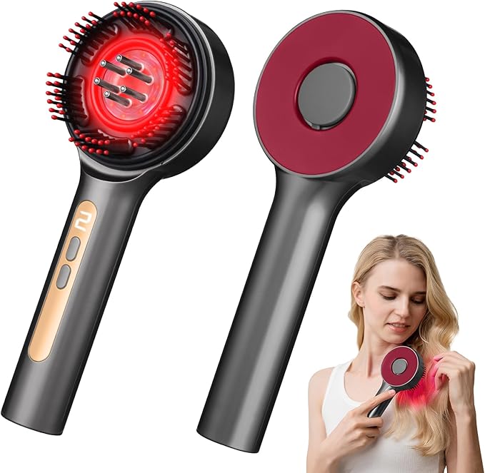 Hair Growth Comb,Electric Scalp Massager Comb,IPX7 Waterproof,Portable for Home & Travel