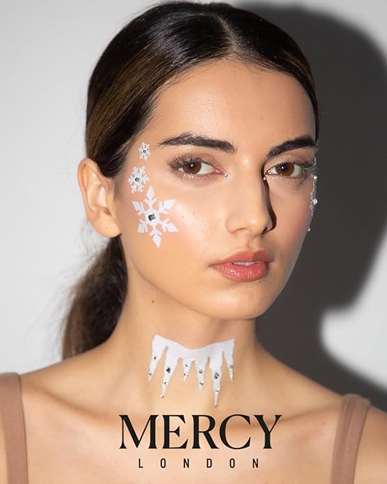 Ice Queen Face Jewels Mercy London Frozen Costume Accessories Gems All In One Halloween Stick On Elsa Icy