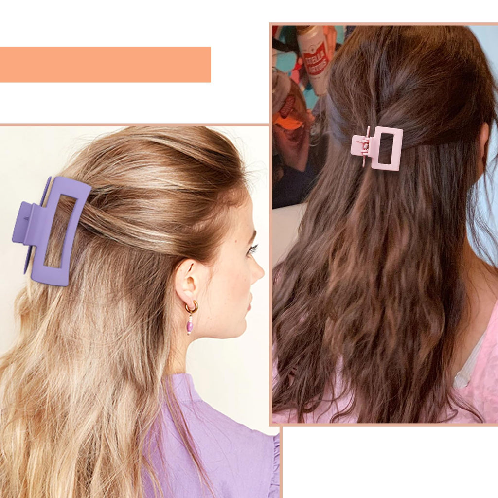 16 Pcs Nonslip Banana Clips for Women - Large and Small Matte Claws with Strong Hold for Thin, Thick, or Curly Hair