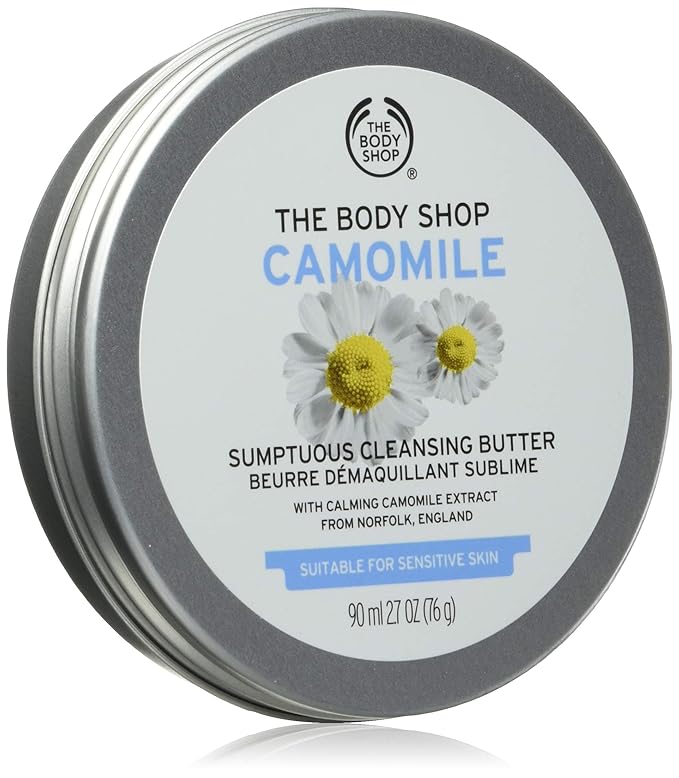 The Body Shop Chamomile Sumptuous Makeup Cleansing Butter | Removes Waterproof Makeup with Shea Butter | Safe for Sensitive Skin, 90 ml / 2.6 oz