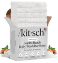 Kitsch Jojoba Beads Exfoliating Body Wash Bar w/Shea Butter & Aloe – 4 oz