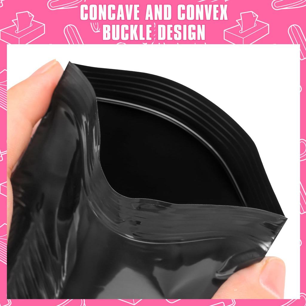 Sanitary Napkin Disposal Bags, 120 Pcs Black Feminine Sanitary Napkin Storage Bag, Sealed Opaque for Privacy, Block Odors