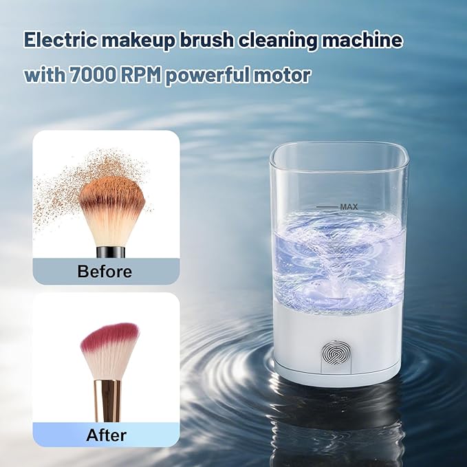 AiDwell 3 IN 1 Automatic Electric Makeup Brush Cleaner Machine With Dryer