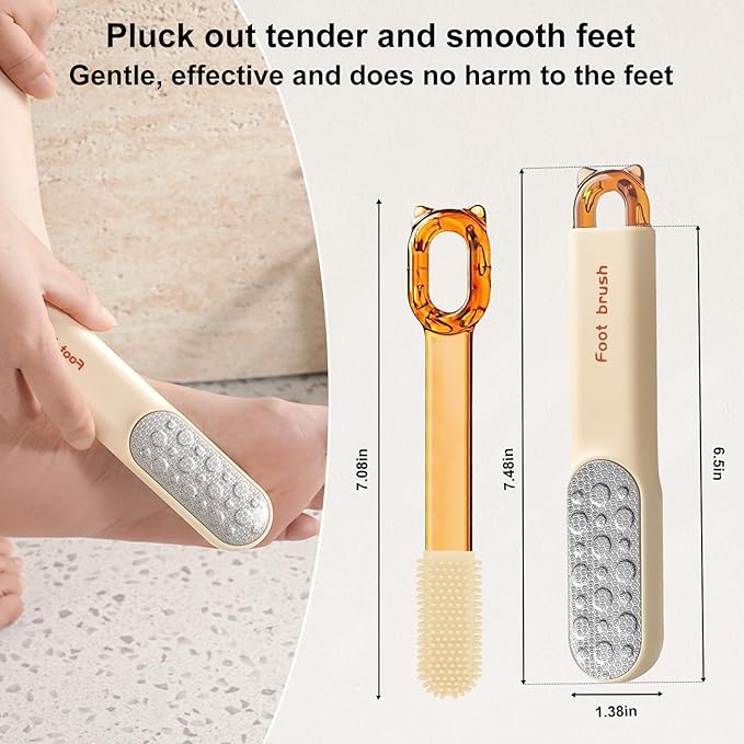 Double-Sided Stainless Steel Foot File, Pedicure Callus & Dead Skin Remover