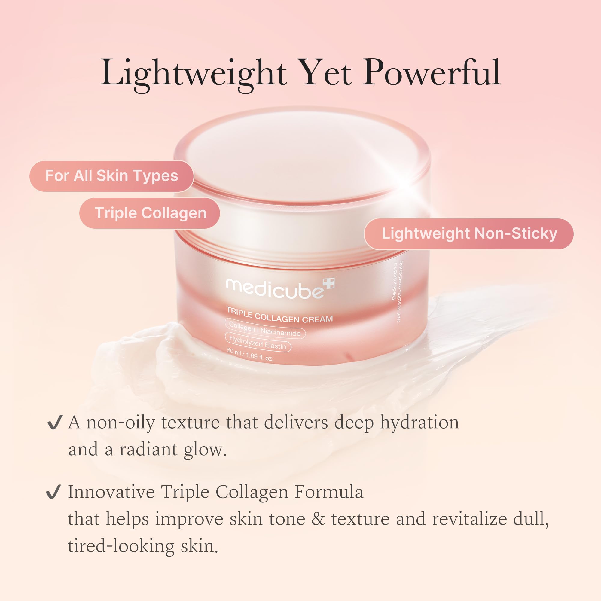 medicube Triple Collagen Cream for Hydrating & Firming