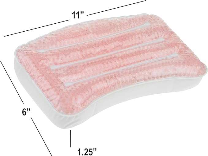 Glitter Gel Spa Pillow - Cooling Bathtub & Hot Tub Relaxation Cushion