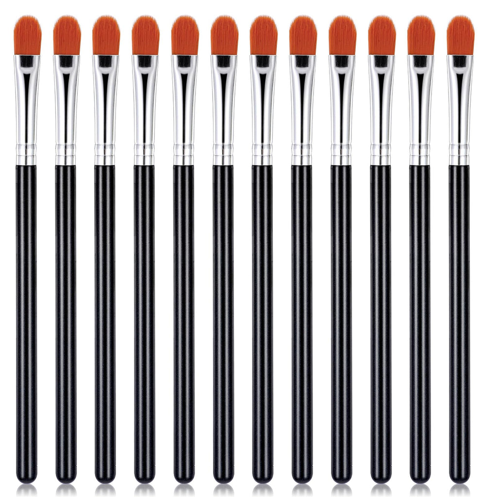 YBEATY 6 Pcs Eye Shadow Primer Applicator Brush for Blending Flat Round Small Concealer Makeup Concealer Brush Professional Eyeshadow Tools for Applying Cream Liquid Shadows and Eye Primer Base