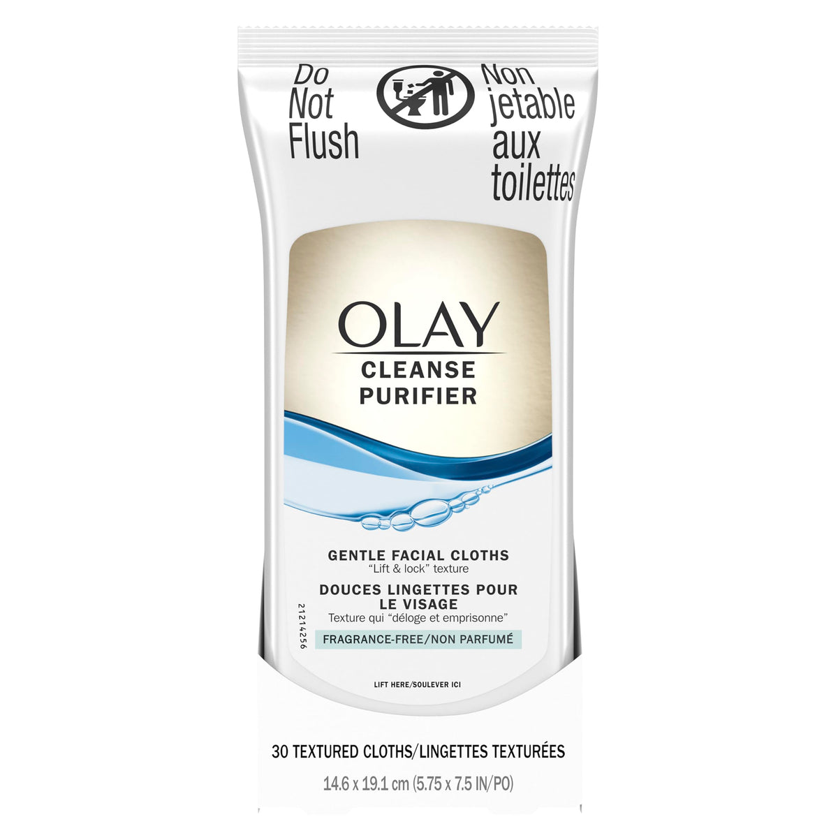 Olay Cleanse Gentle Facial Cloths, Fragrance Free, 30 count (Pack of 3)