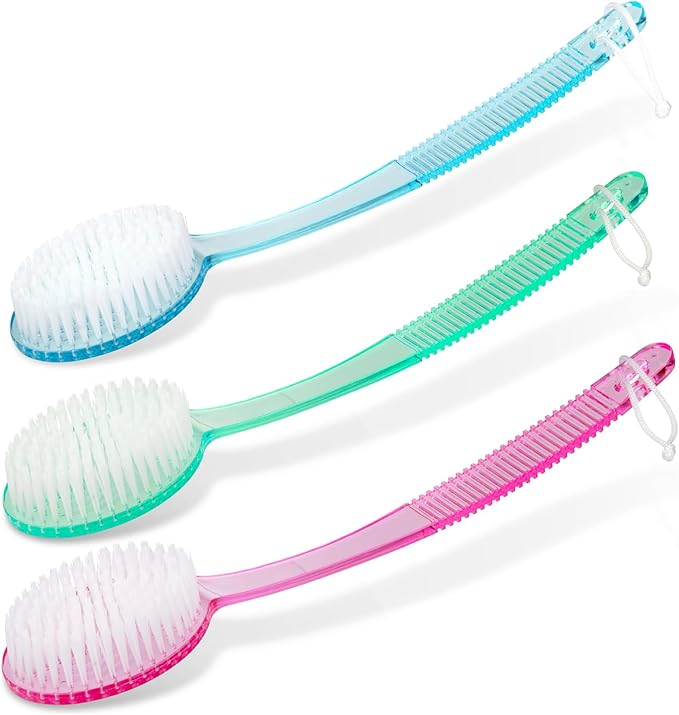 DecorRack Shower Scrubber Brush, Long Handle