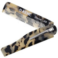 Kent 20T TW Handmade Folding Pocket Comb for Men, Fine Tooth Hair Comb Straightener for Everyday Grooming Styling Hair, Beard or Mustache, Use Dry or with Balms, Saw Cut Hand Polished, Made in England