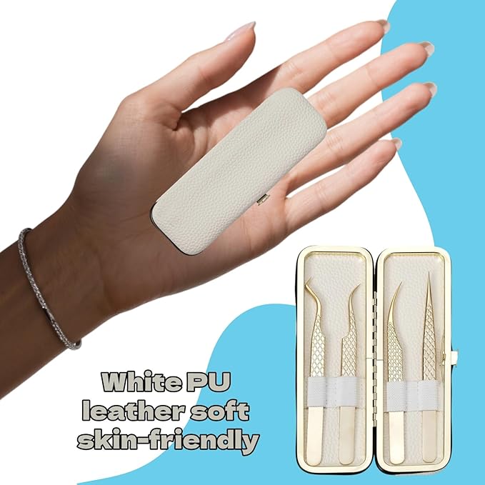 LiYjichng Lash Organizer Compact White Eyelash Storage Case