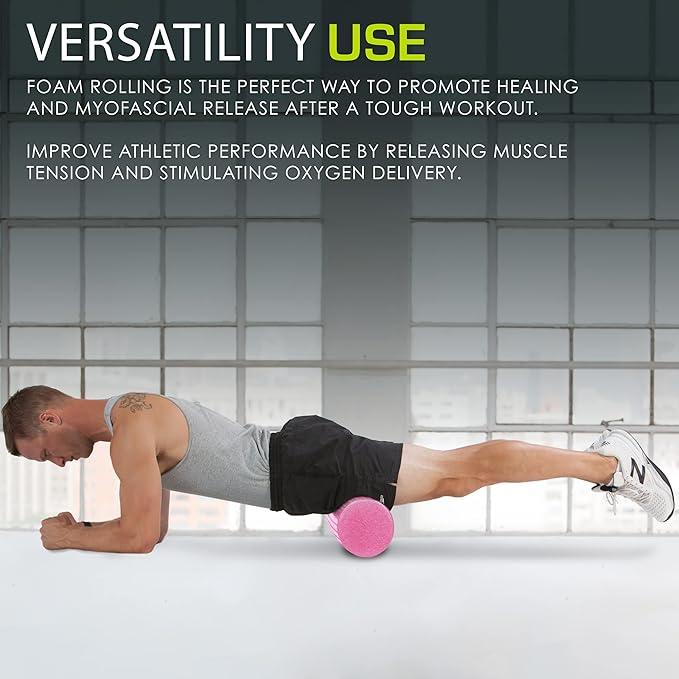 ProsourceFit High Density Foam Rollers Long, Firm Full Body Athletic Massage Tool for Back Stretching, Yoga, Pilates, Post Workout Muscle Recuperation